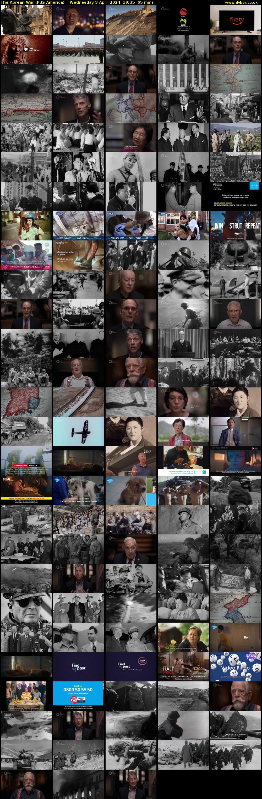 The Korean War (PBS America) Wednesday 3 April 2024 19:35 - 20:40