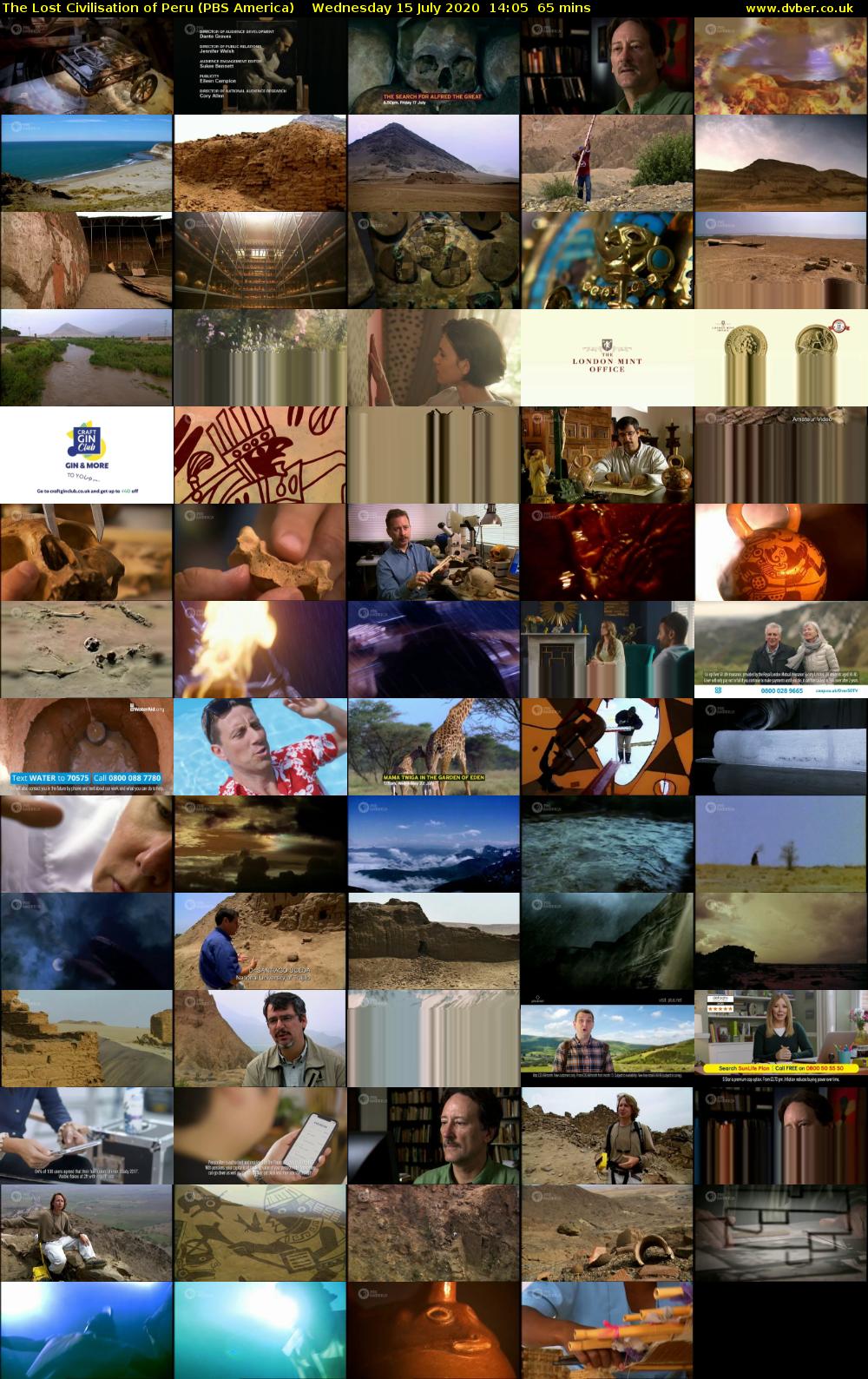 The Lost Civilisation of Peru (PBS America) Wednesday 15 July 2020 14:05 - 15:10