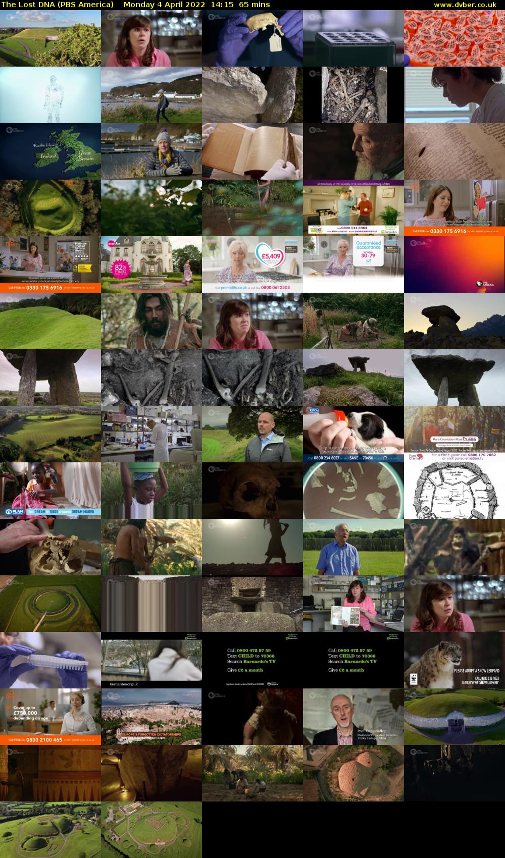 The Lost DNA (PBS America) Monday 4 April 2022 14:15 - 15:20