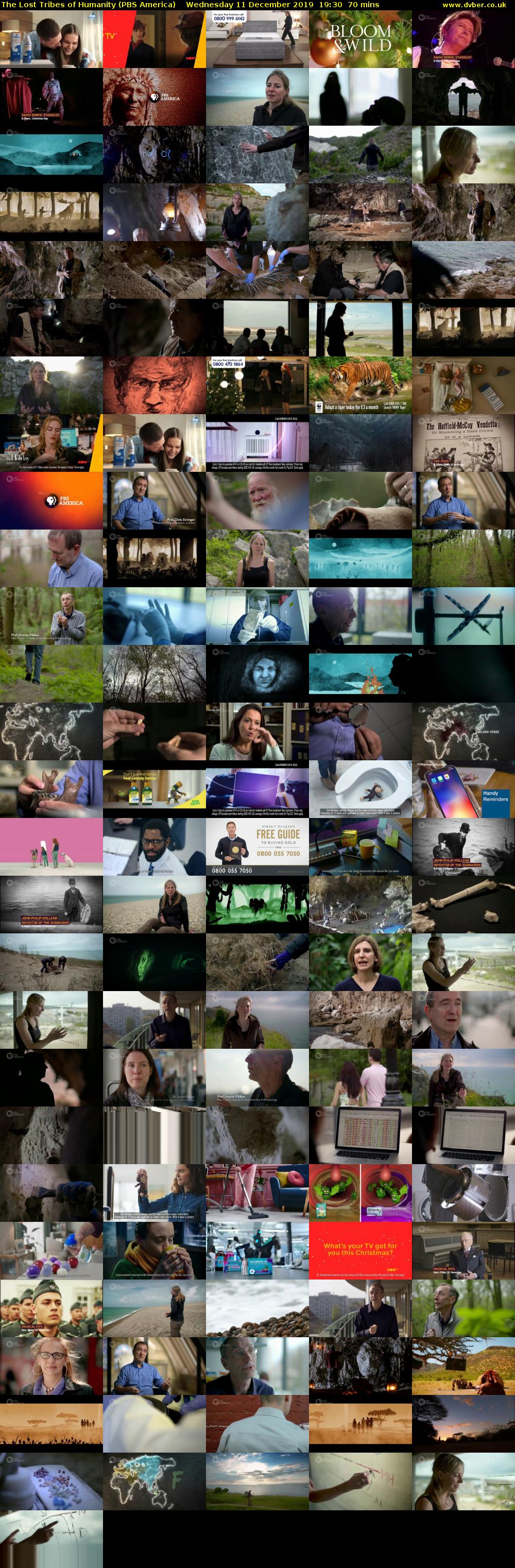 The Lost Tribes of Humanity (PBS America) Wednesday 11 December 2019 19:30 - 20:40