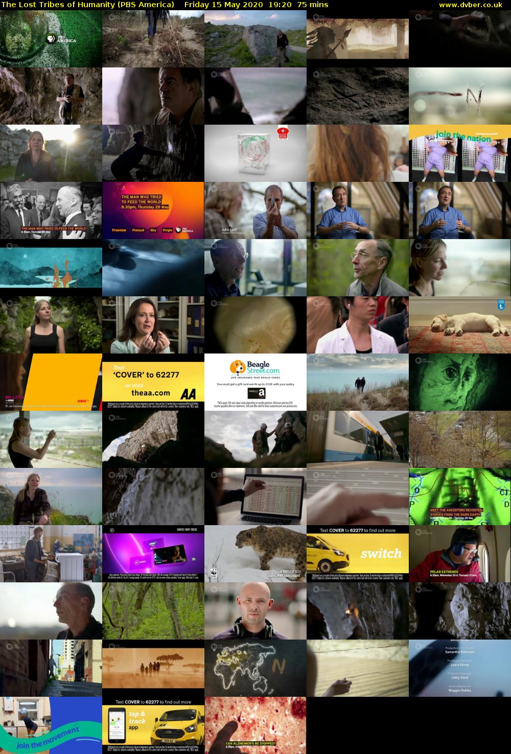 The Lost Tribes of Humanity (PBS America) Friday 15 May 2020 19:20 - 20:35