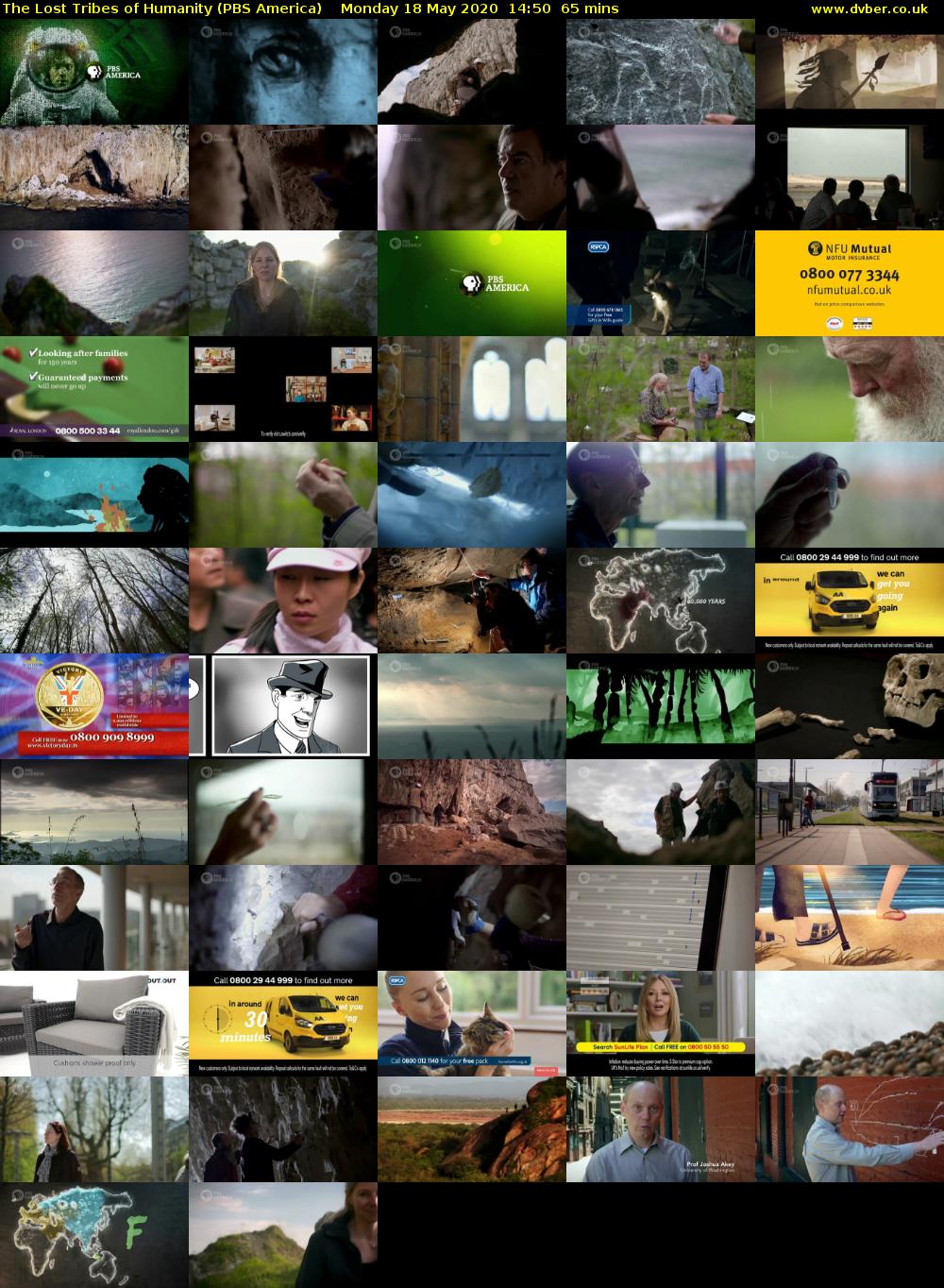 The Lost Tribes of Humanity (PBS America) Monday 18 May 2020 14:50 - 15:55