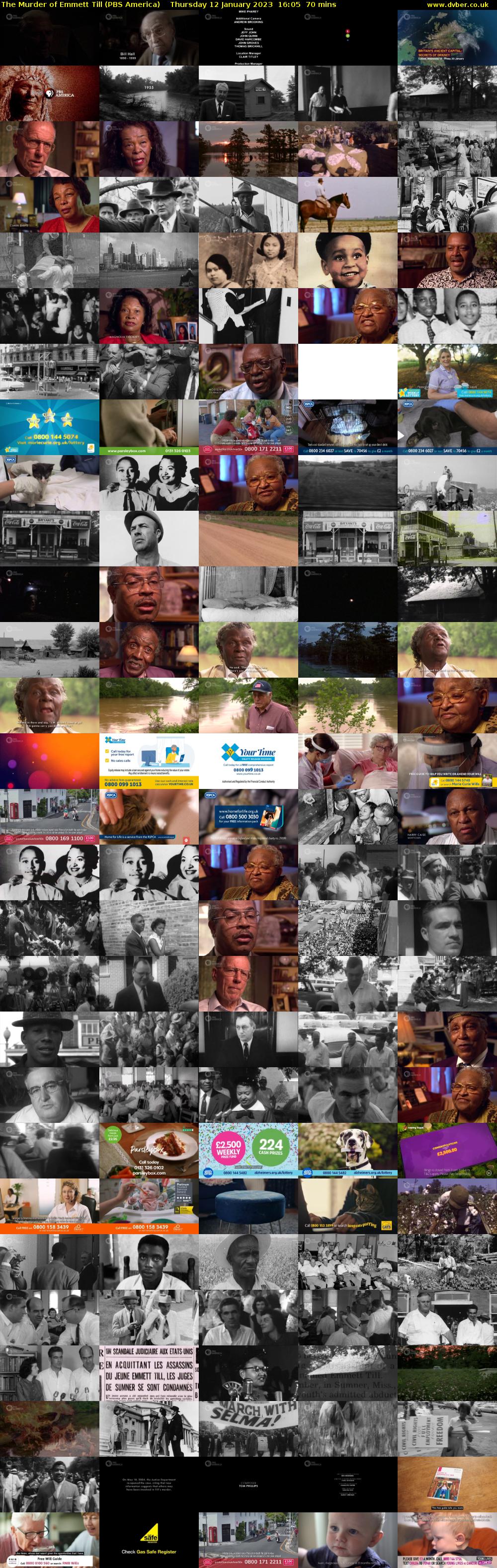 The Murder of Emmett Till (PBS America) Thursday 12 January 2023 16:05 - 17:15