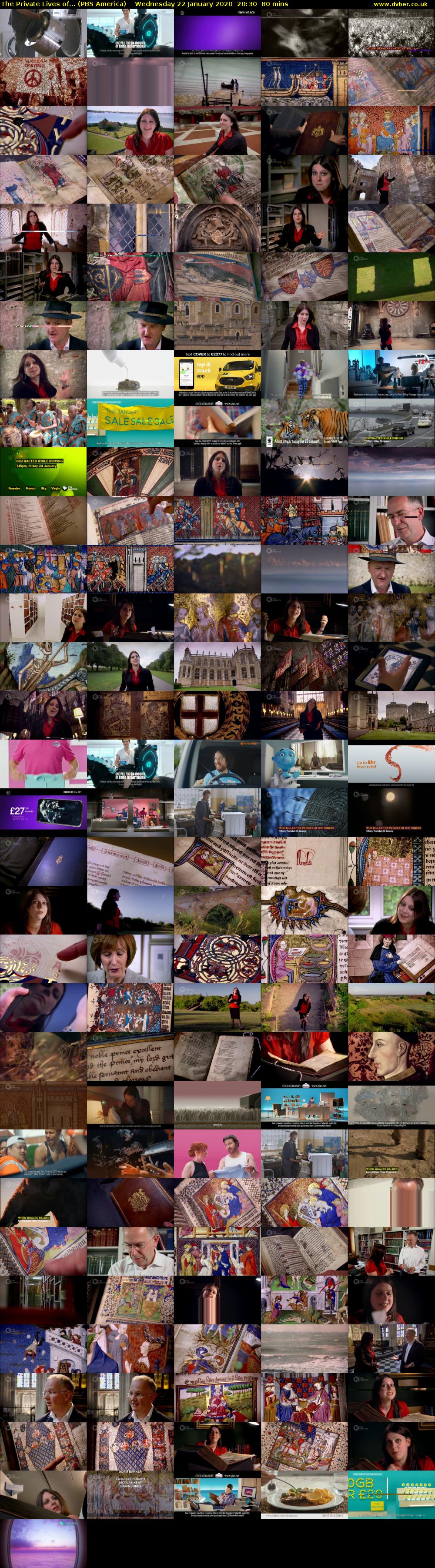 The Private Lives of... (PBS America) Wednesday 22 January 2020 20:30 - 21:50