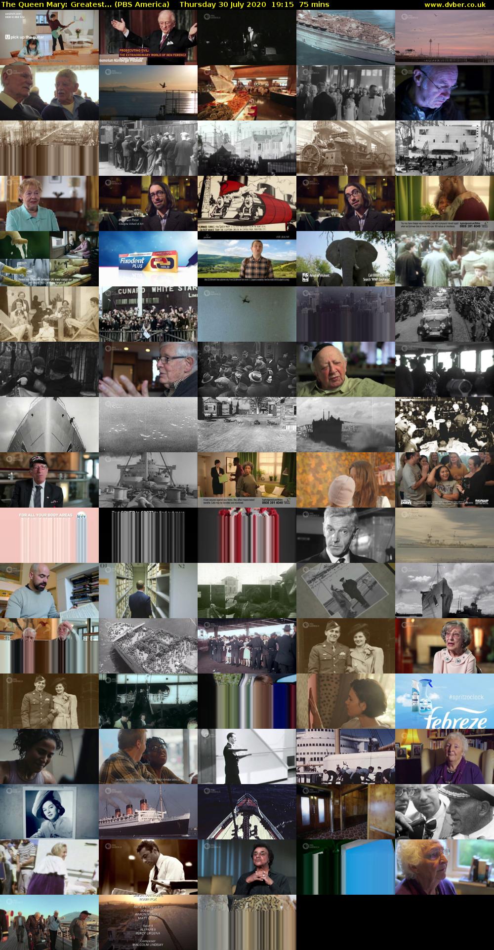 The Queen Mary: Greatest... (PBS America) Thursday 30 July 2020 19:15 - 20:30