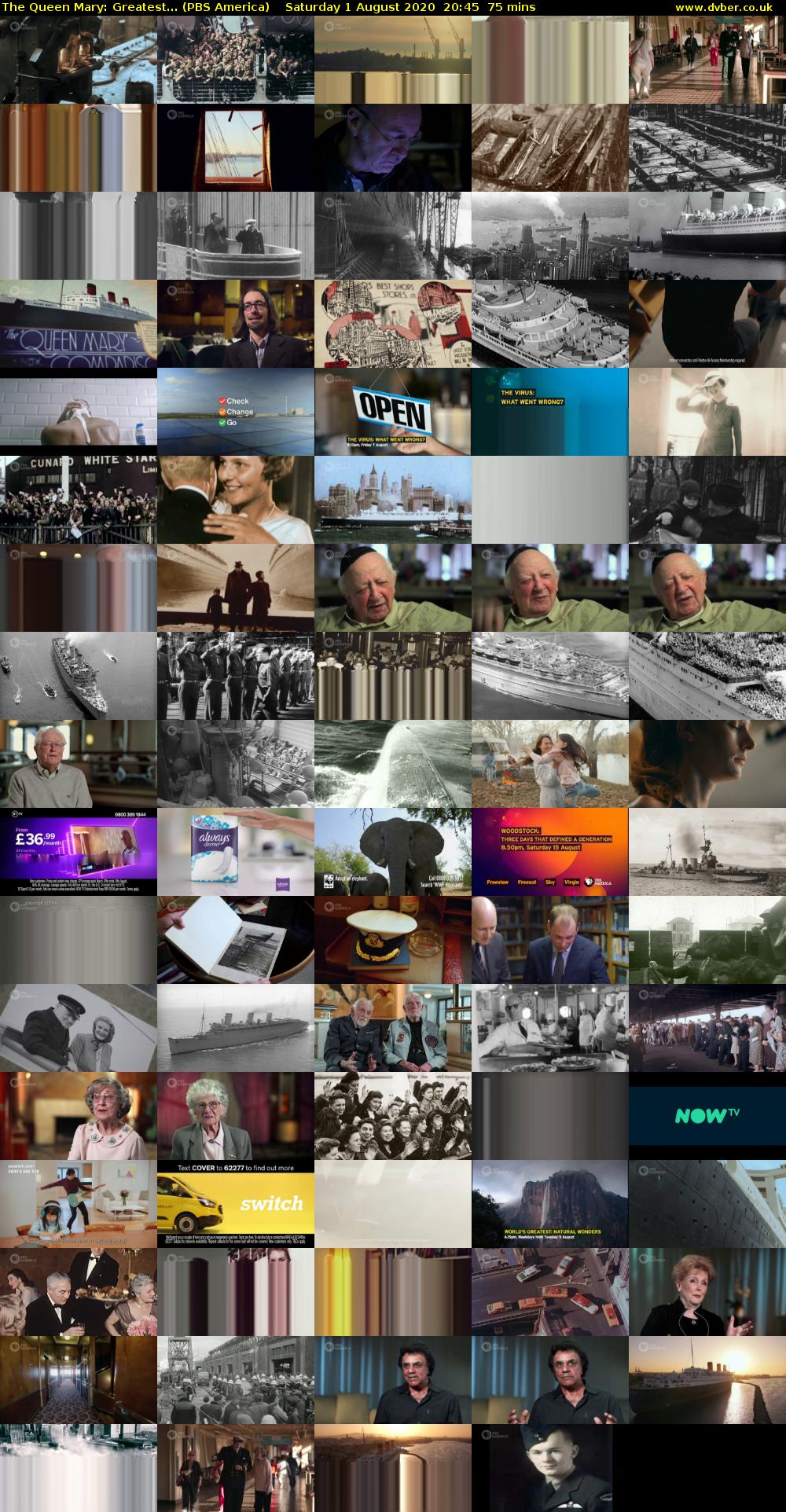 The Queen Mary: Greatest... (PBS America) Saturday 1 August 2020 20:45 - 22:00