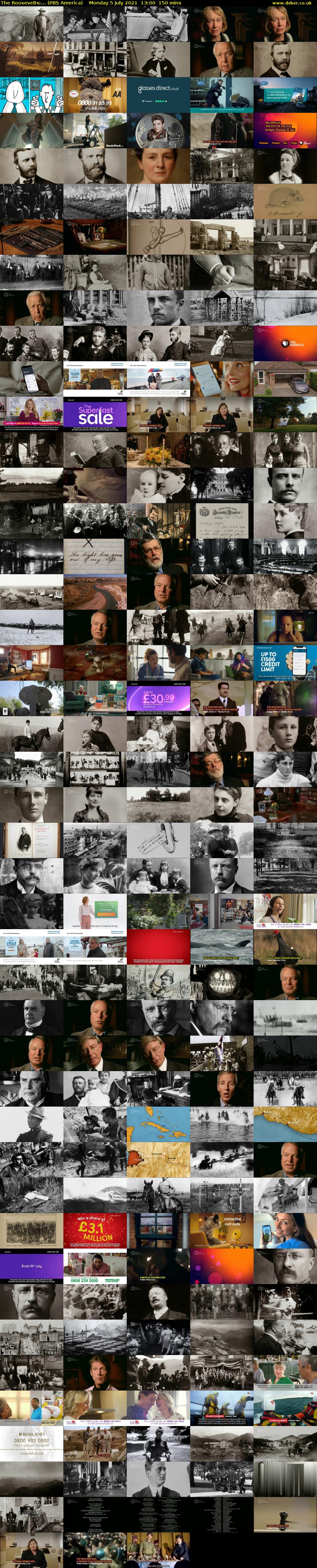 The Roosevelts:... (PBS America) Monday 5 July 2021 13:00 - 15:30