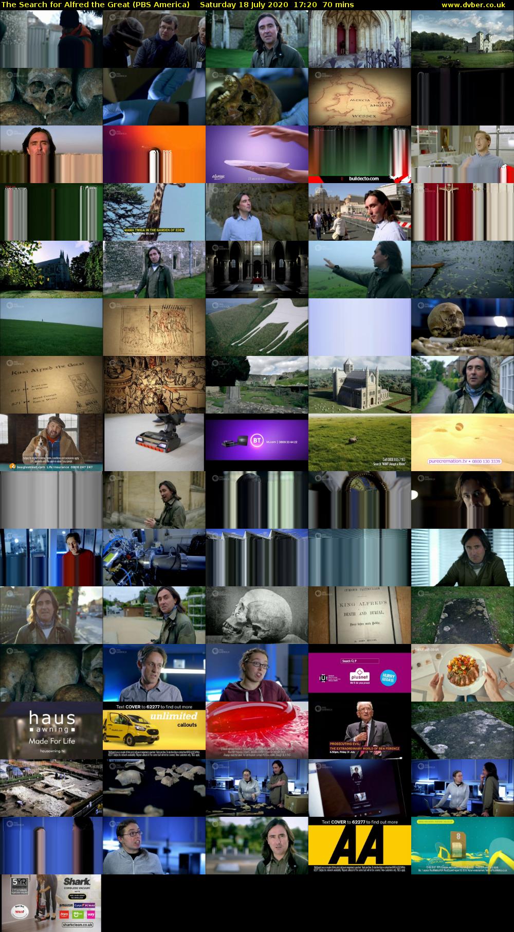 The Search for Alfred the Great (PBS America) Saturday 18 July 2020 17:20 - 18:30