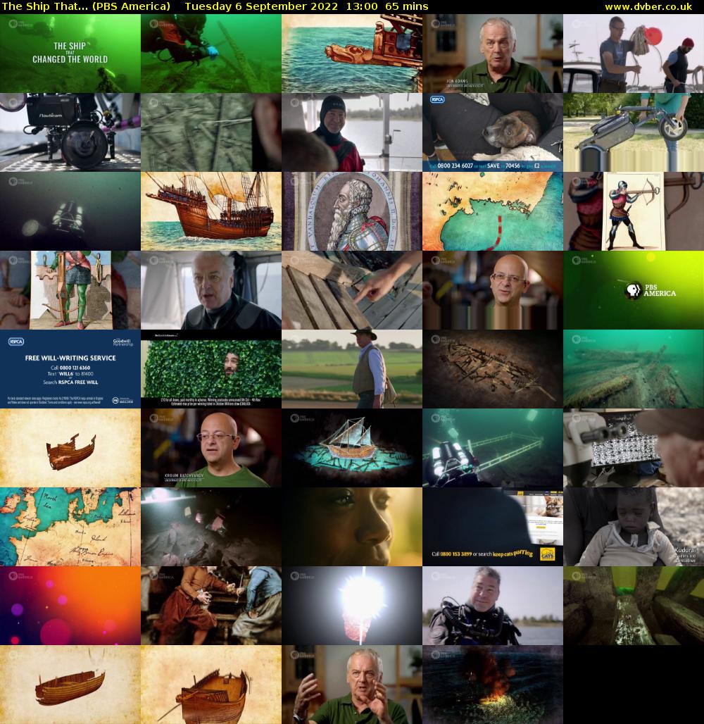 The Ship That... (PBS America) Tuesday 6 September 2022 13:00 - 14:05