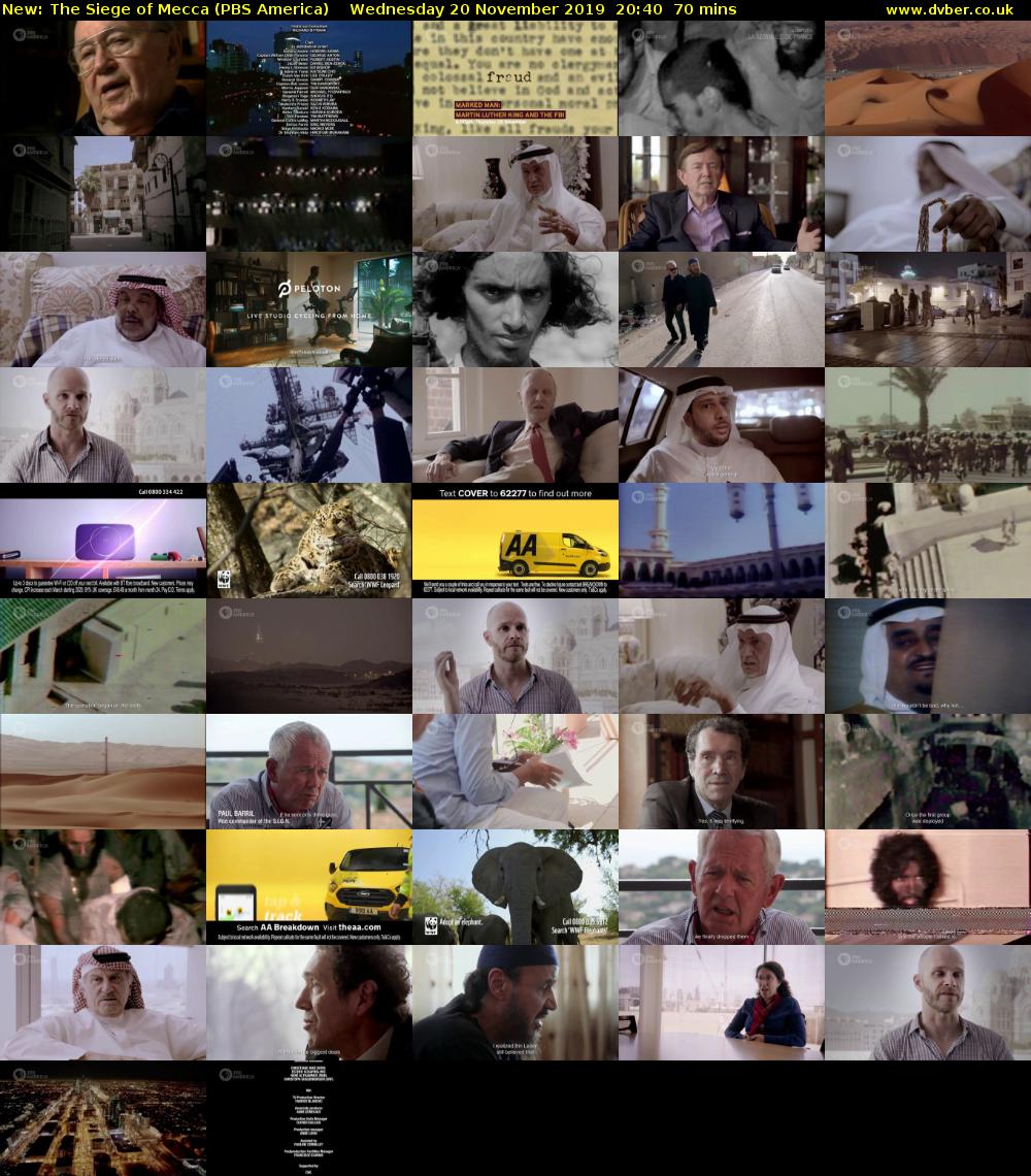 The Siege of Mecca (PBS America) Wednesday 20 November 2019 20:40 - 21:50