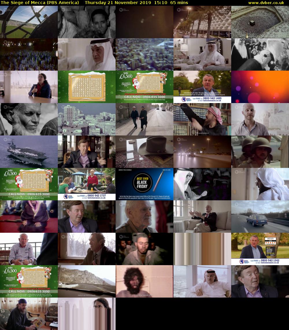 The Siege of Mecca (PBS America) Thursday 21 November 2019 15:10 - 16:15