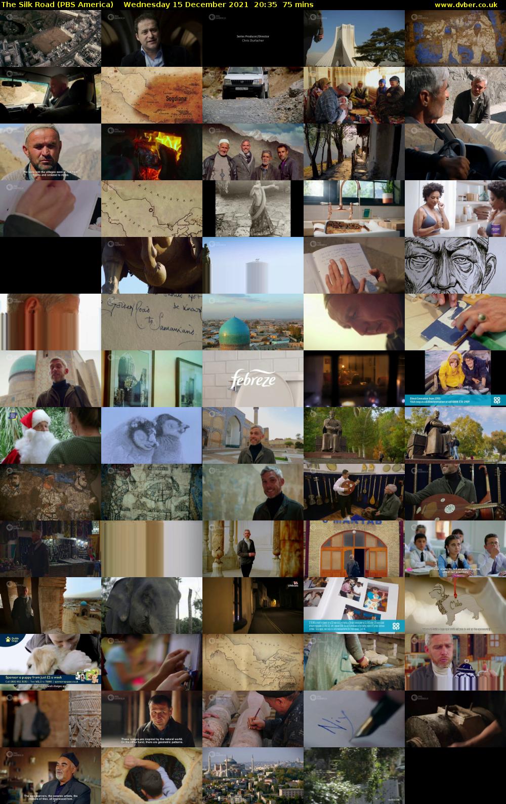 The Silk Road (PBS America) Wednesday 15 December 2021 20:35 - 21:50