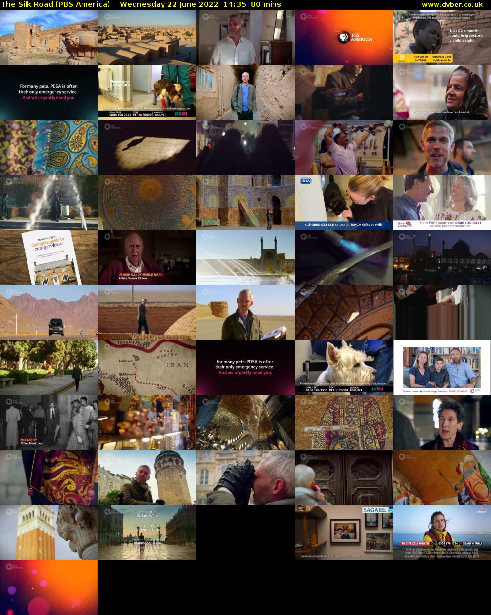 The Silk Road (PBS America) Wednesday 22 June 2022 14:35 - 15:55