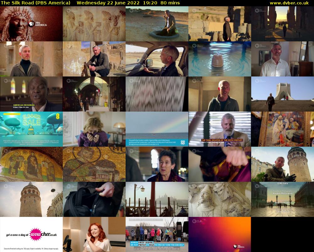 The Silk Road (PBS America) Wednesday 22 June 2022 19:20 - 20:40