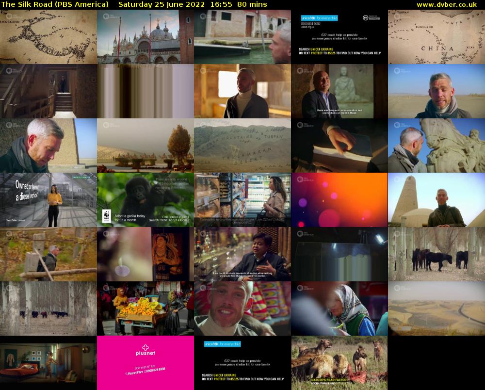 The Silk Road (PBS America) Saturday 25 June 2022 16:55 - 18:15