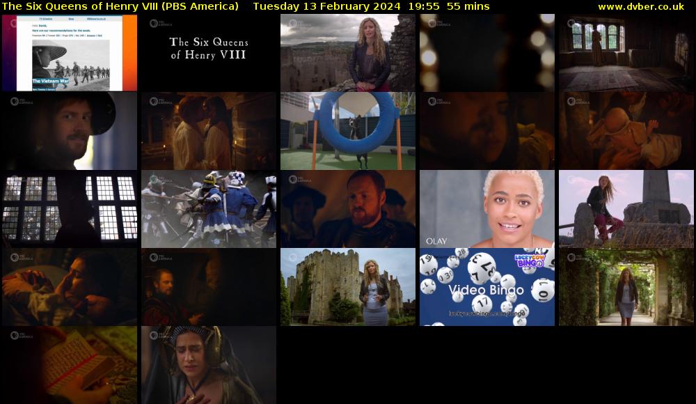 The Six Queens of Henry VIII (PBS America) Tuesday 13 February 2024 19:55 - 20:50