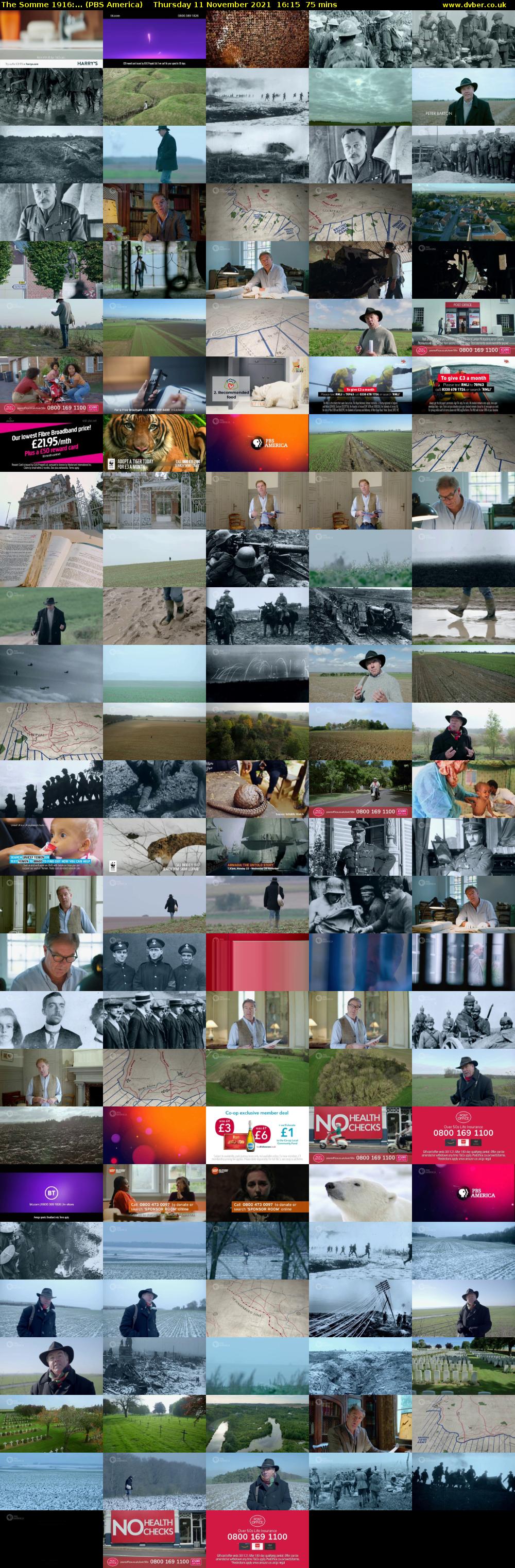 The Somme 1916:... (PBS America) Thursday 11 November 2021 16:15 - 17:30