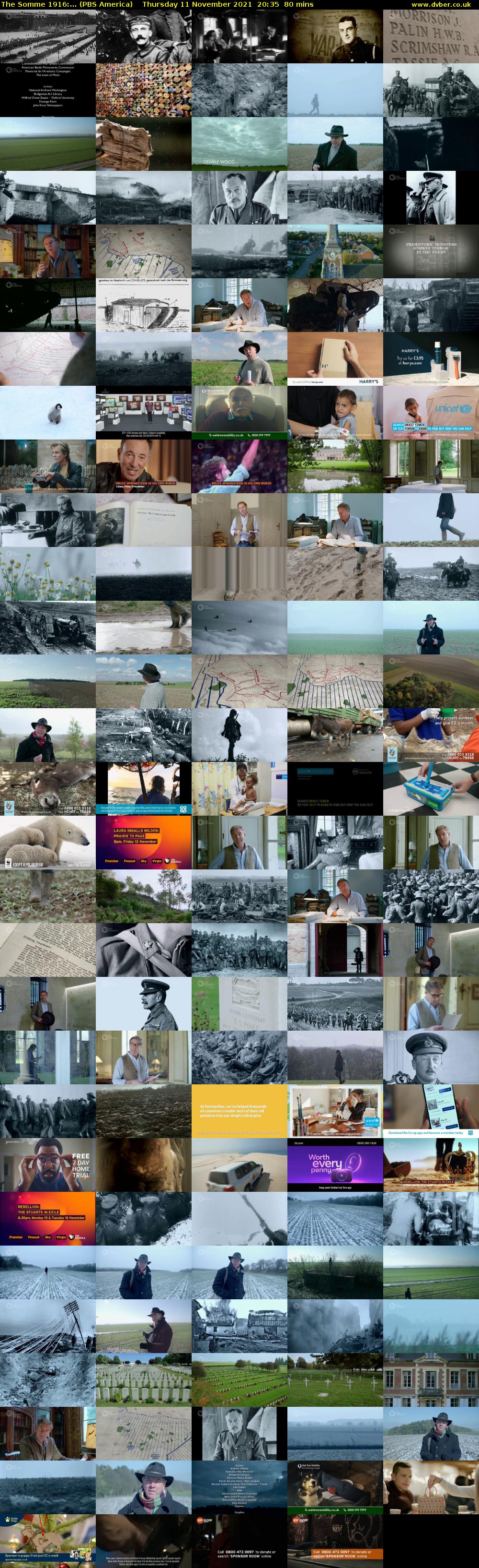The Somme 1916:... (PBS America) Thursday 11 November 2021 20:35 - 21:55