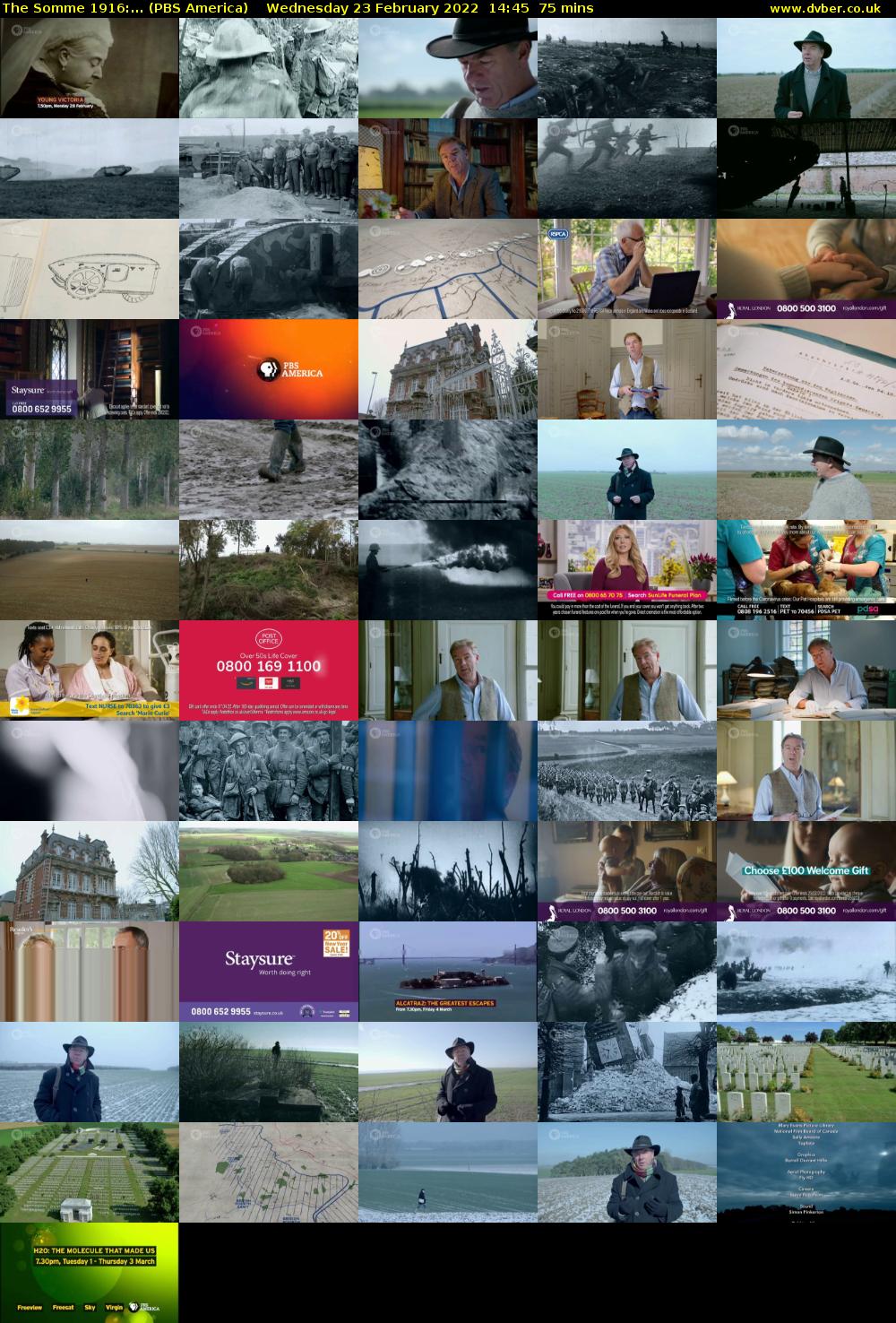 The Somme 1916:... (PBS America) Wednesday 23 February 2022 14:45 - 16:00