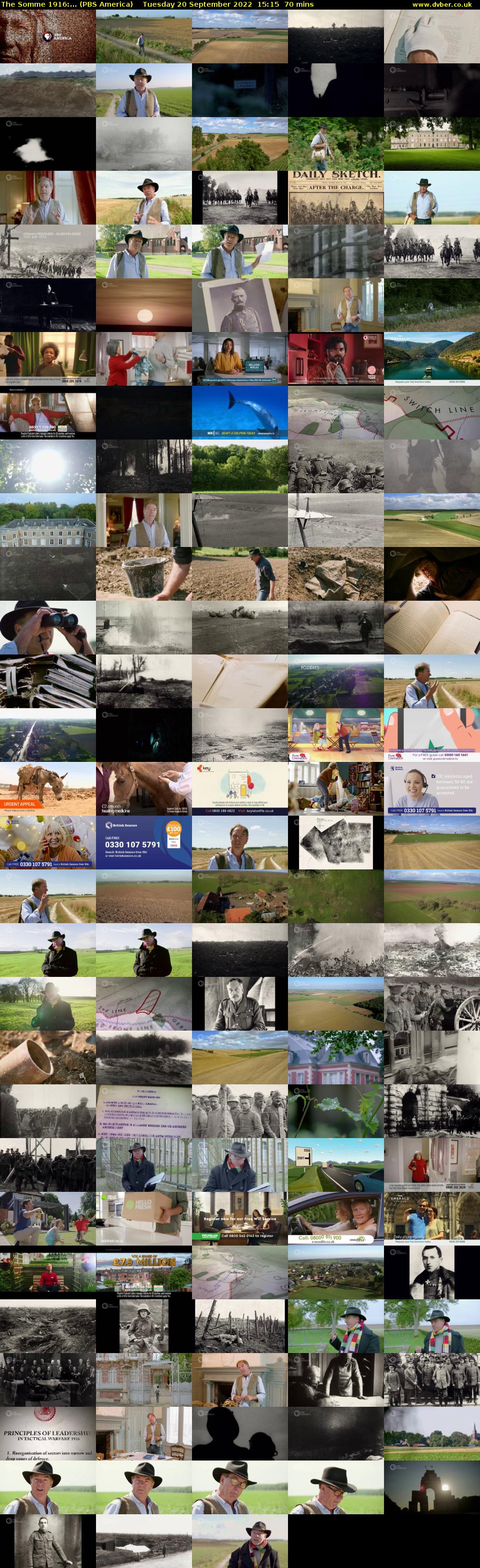 The Somme 1916:... (PBS America) Tuesday 20 September 2022 15:15 - 16:25