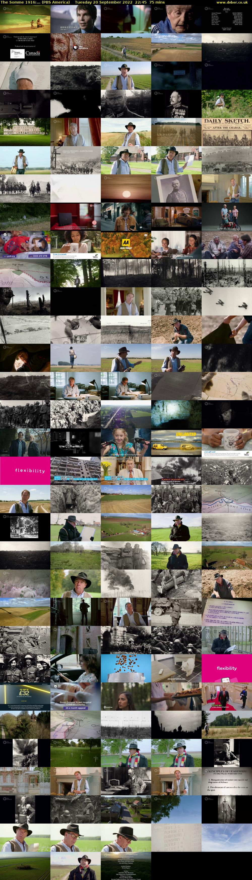The Somme 1916:... (PBS America) Tuesday 20 September 2022 22:45 - 00:00