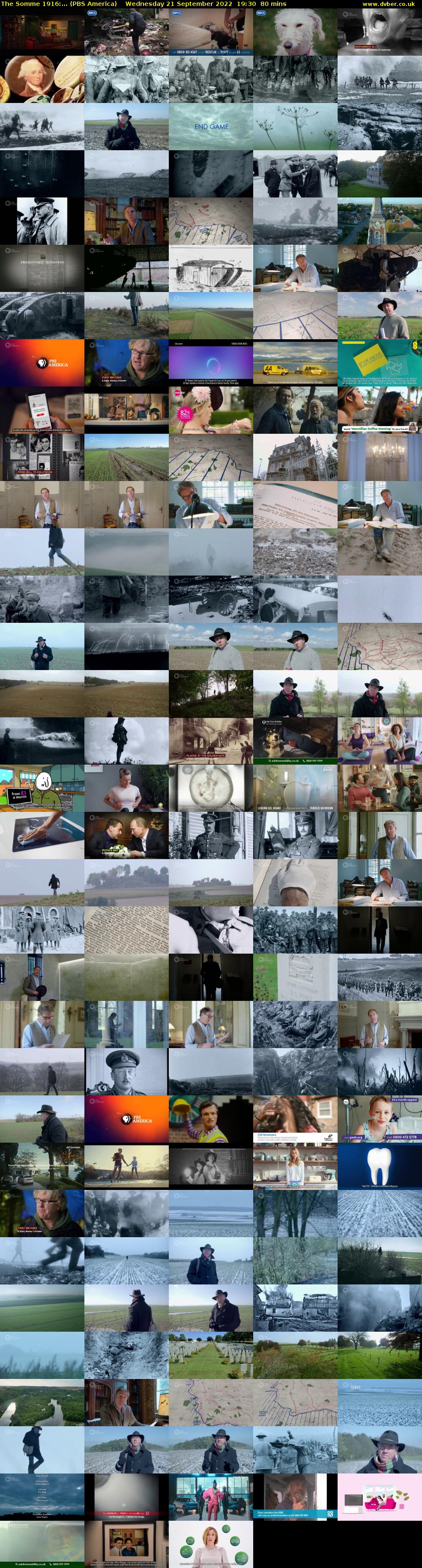 The Somme 1916:... (PBS America) Wednesday 21 September 2022 19:30 - 20:50