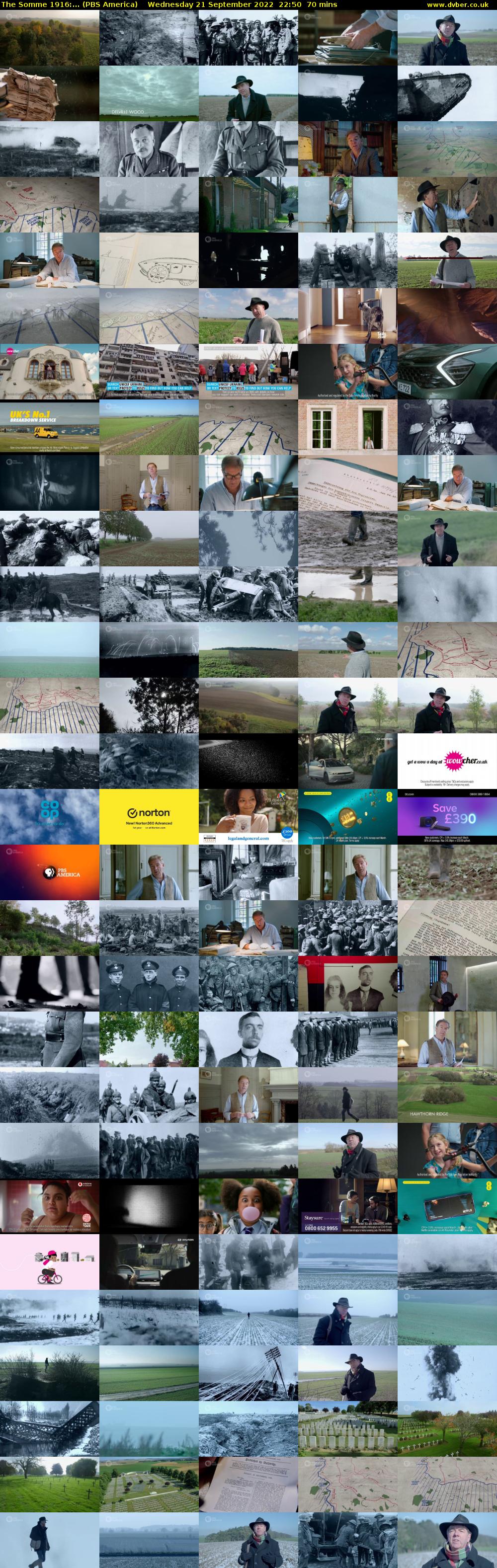The Somme 1916:... (PBS America) Wednesday 21 September 2022 22:50 - 00:00