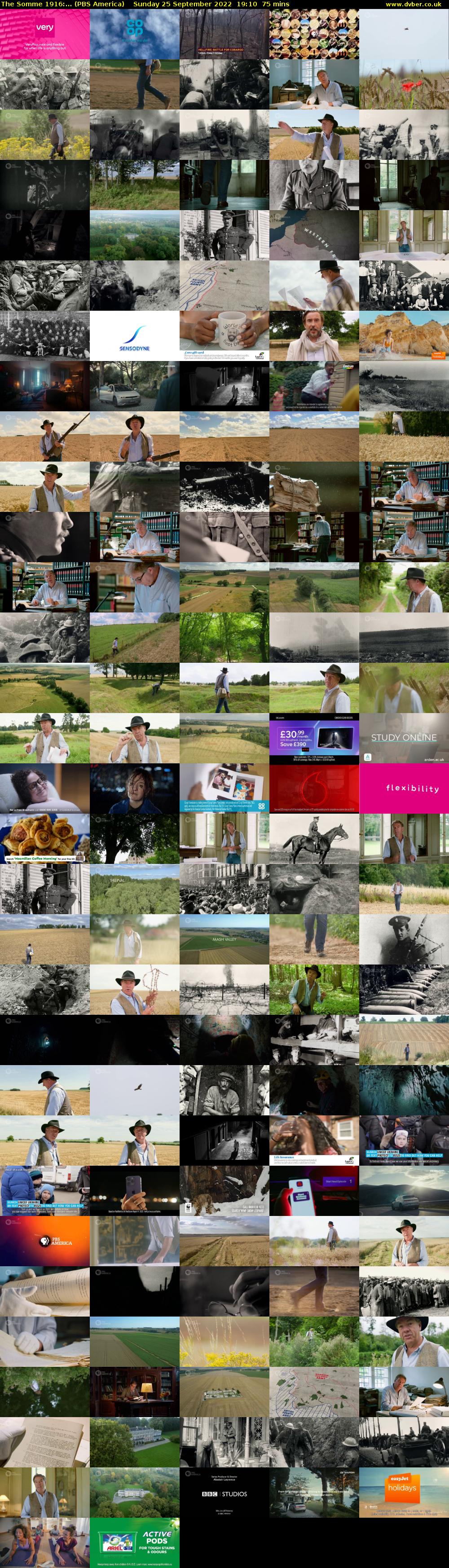 The Somme 1916:... (PBS America) Sunday 25 September 2022 19:10 - 20:25