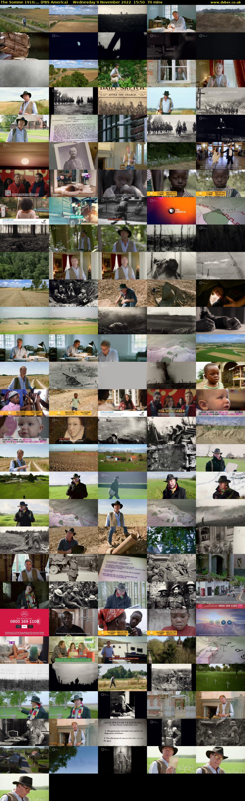 The Somme 1916:... (PBS America) Wednesday 9 November 2022 15:50 - 17:00