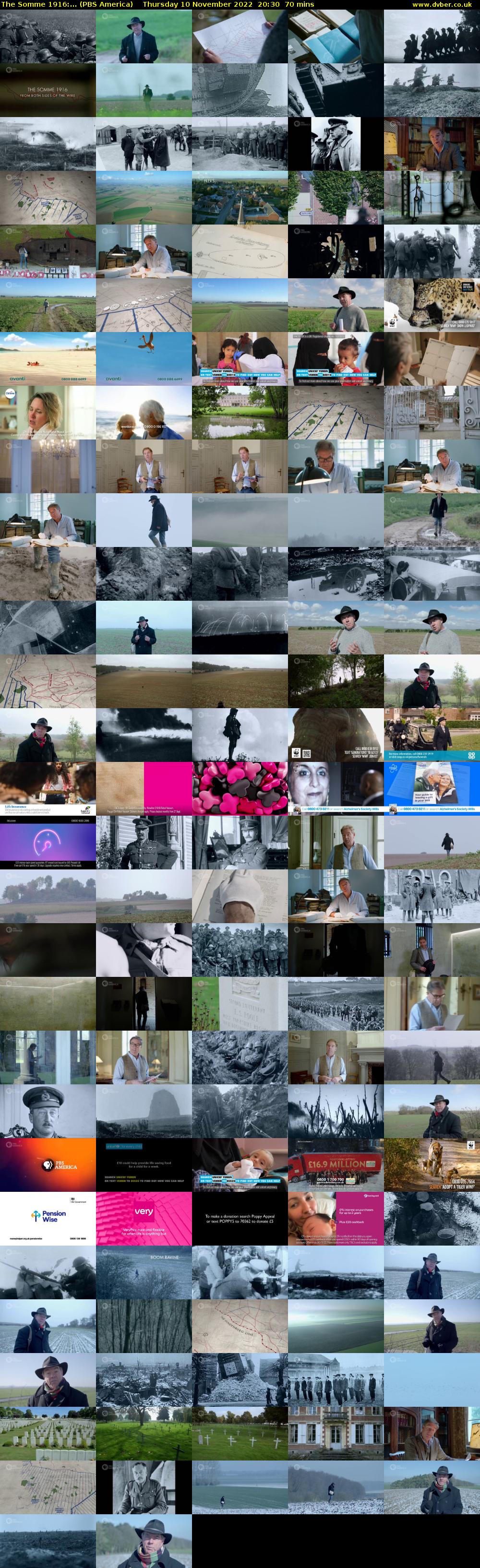 The Somme 1916:... (PBS America) Thursday 10 November 2022 20:30 - 21:40