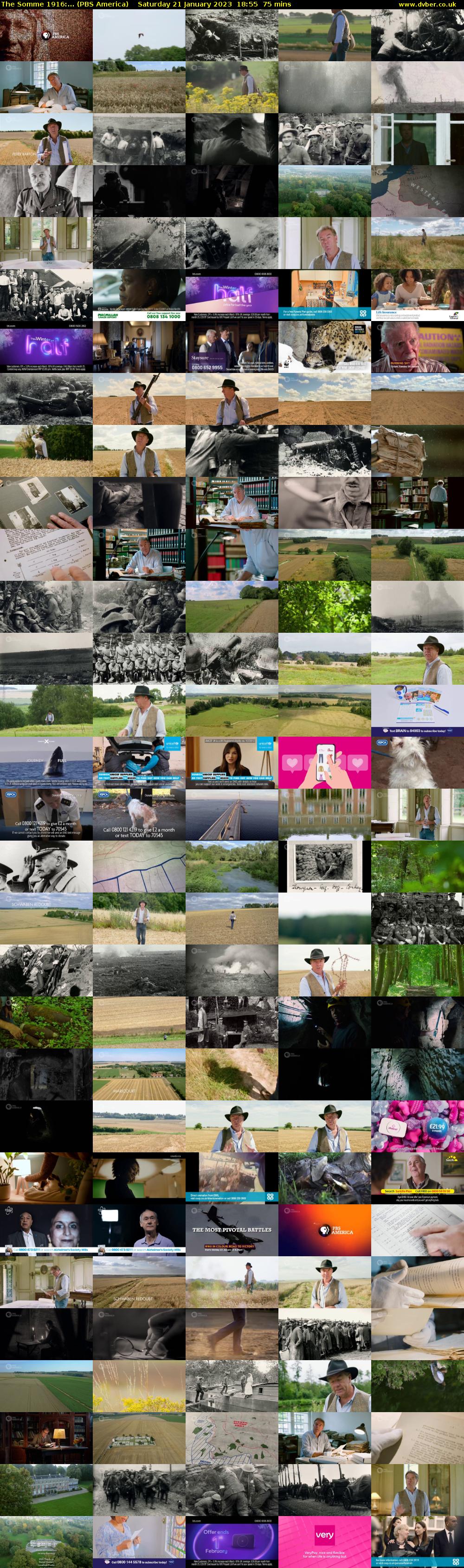 The Somme 1916:... (PBS America) Saturday 21 January 2023 18:55 - 20:10
