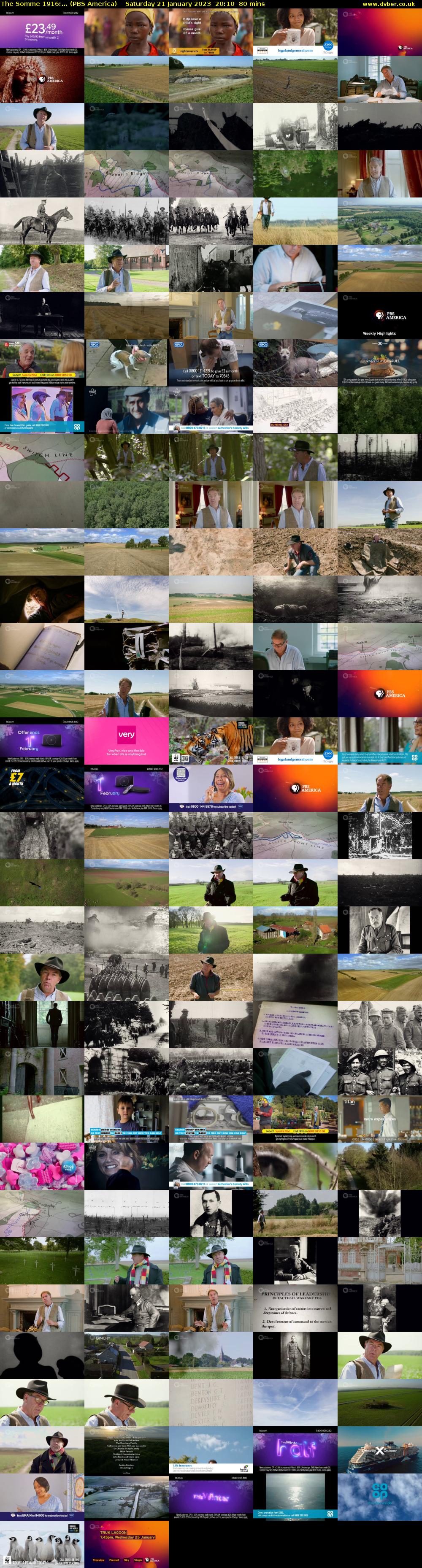 The Somme 1916:... (PBS America) Saturday 21 January 2023 20:10 - 21:30