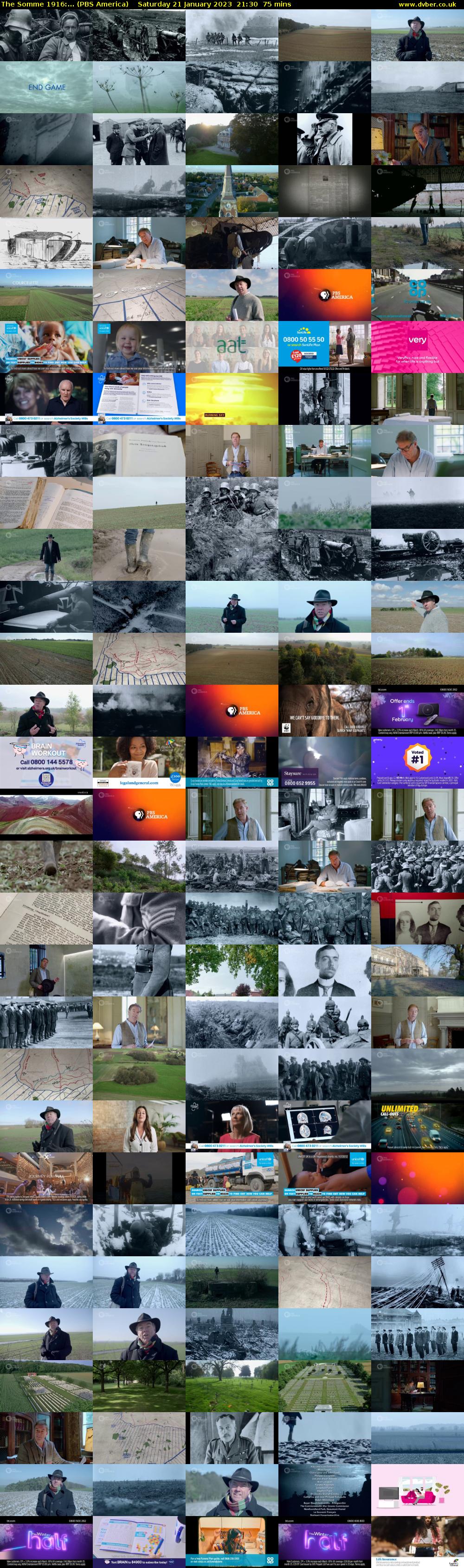 The Somme 1916:... (PBS America) Saturday 21 January 2023 21:30 - 22:45