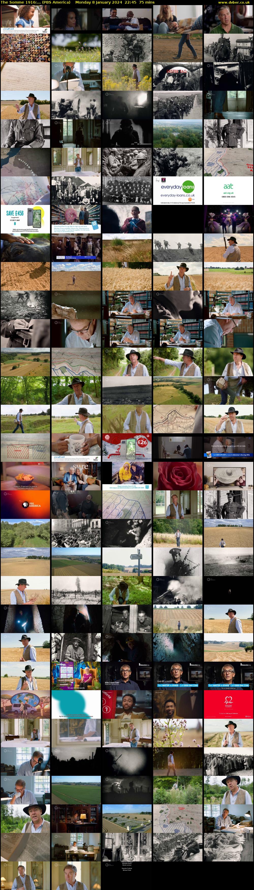 The Somme 1916:... (PBS America) Monday 8 January 2024 22:45 - 00:00