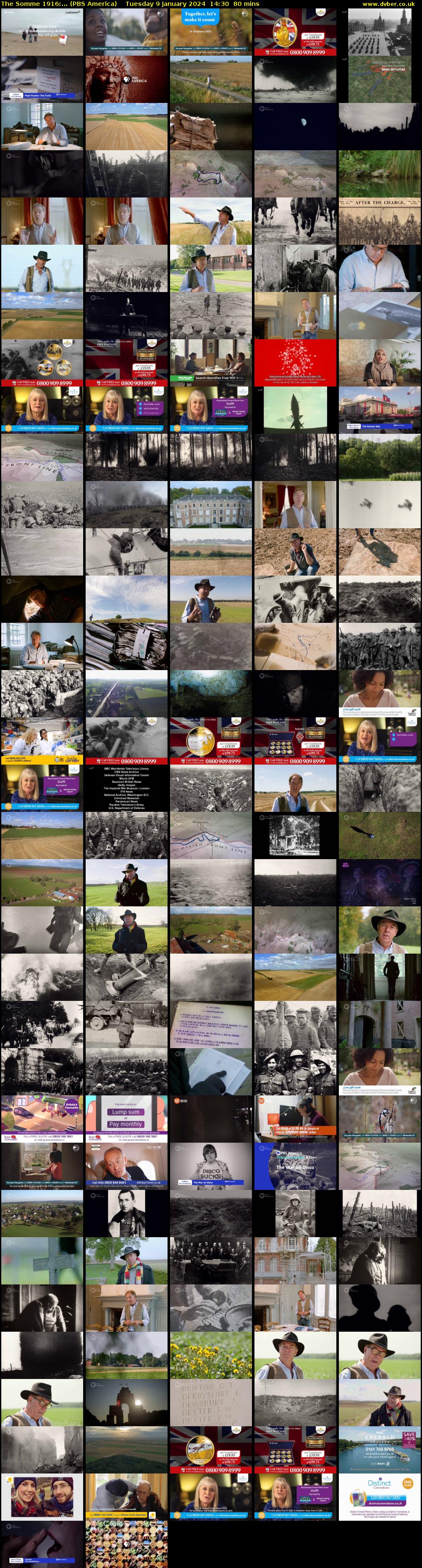 The Somme 1916:... (PBS America) Tuesday 9 January 2024 14:30 - 15:50