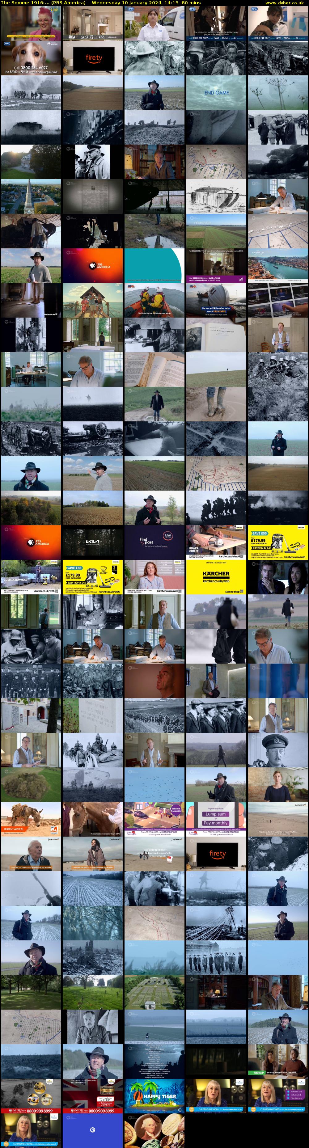 The Somme 1916:... (PBS America) Wednesday 10 January 2024 14:15 - 15:35