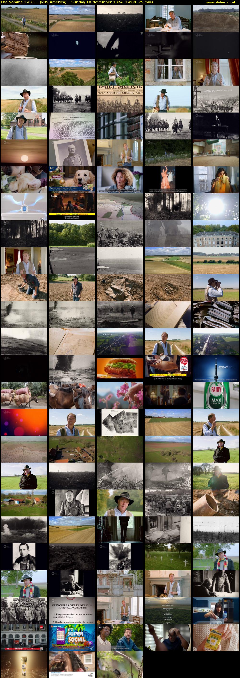 The Somme 1916:... (PBS America) Sunday 10 November 2024 19:00 - 20:15