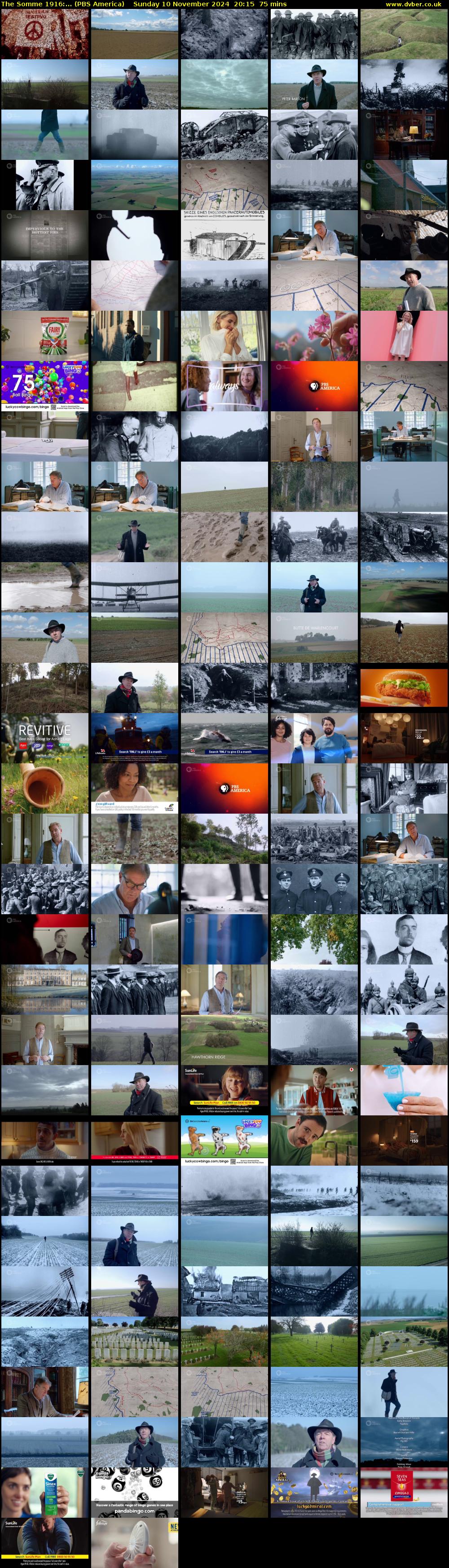 The Somme 1916:... (PBS America) Sunday 10 November 2024 20:15 - 21:30