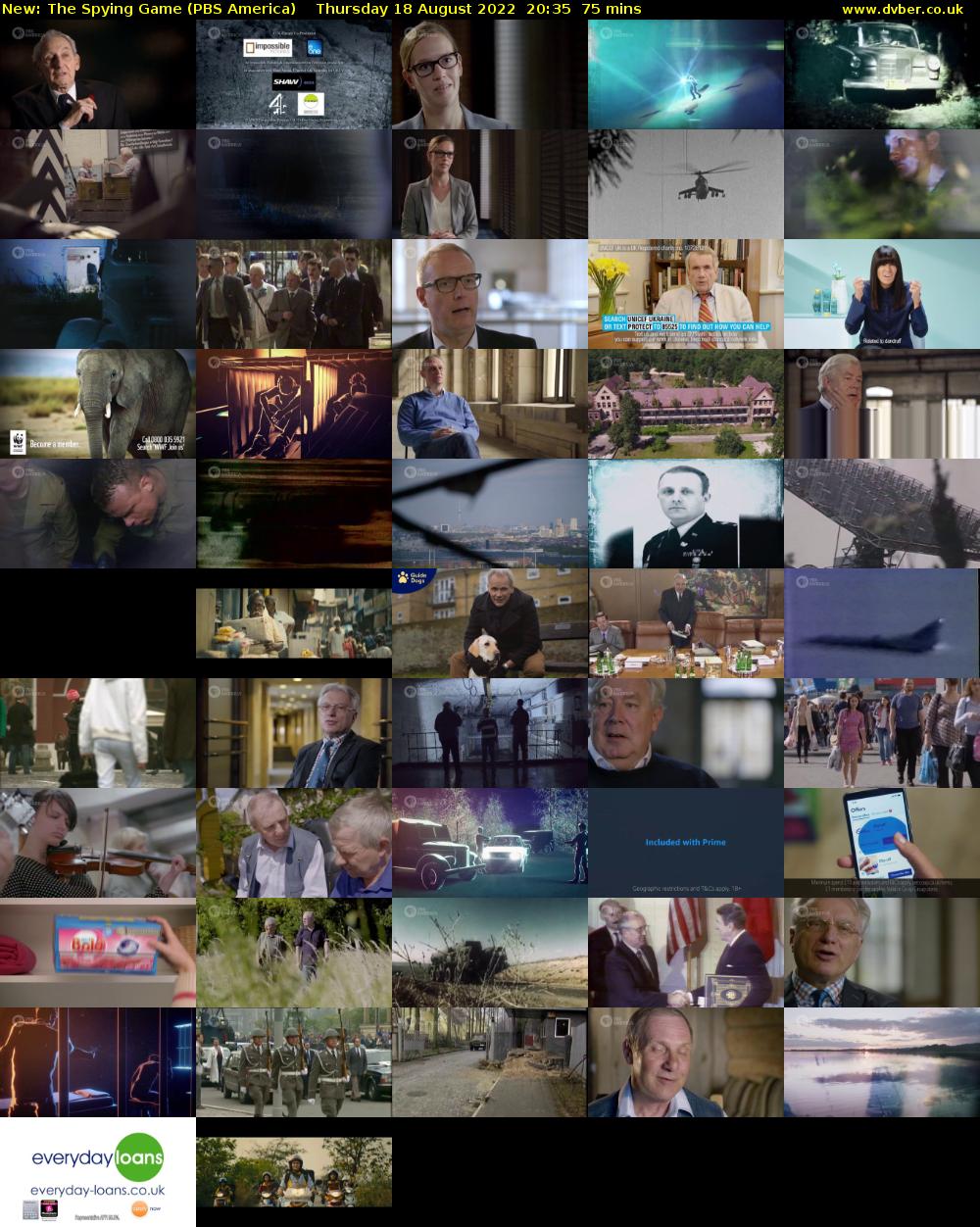 The Spying Game (PBS America) Thursday 18 August 2022 20:35 - 21:50