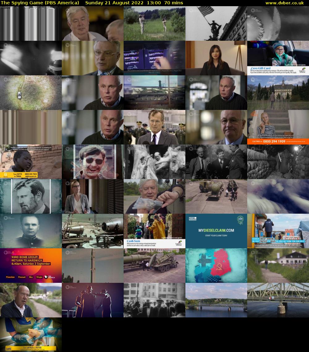 The Spying Game (PBS America) Sunday 21 August 2022 13:00 - 14:10