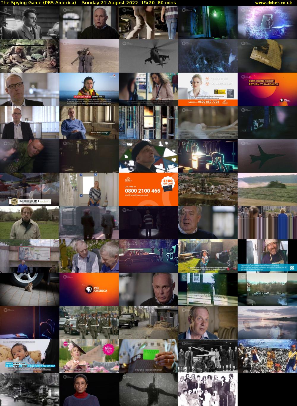 The Spying Game (PBS America) Sunday 21 August 2022 15:20 - 16:40