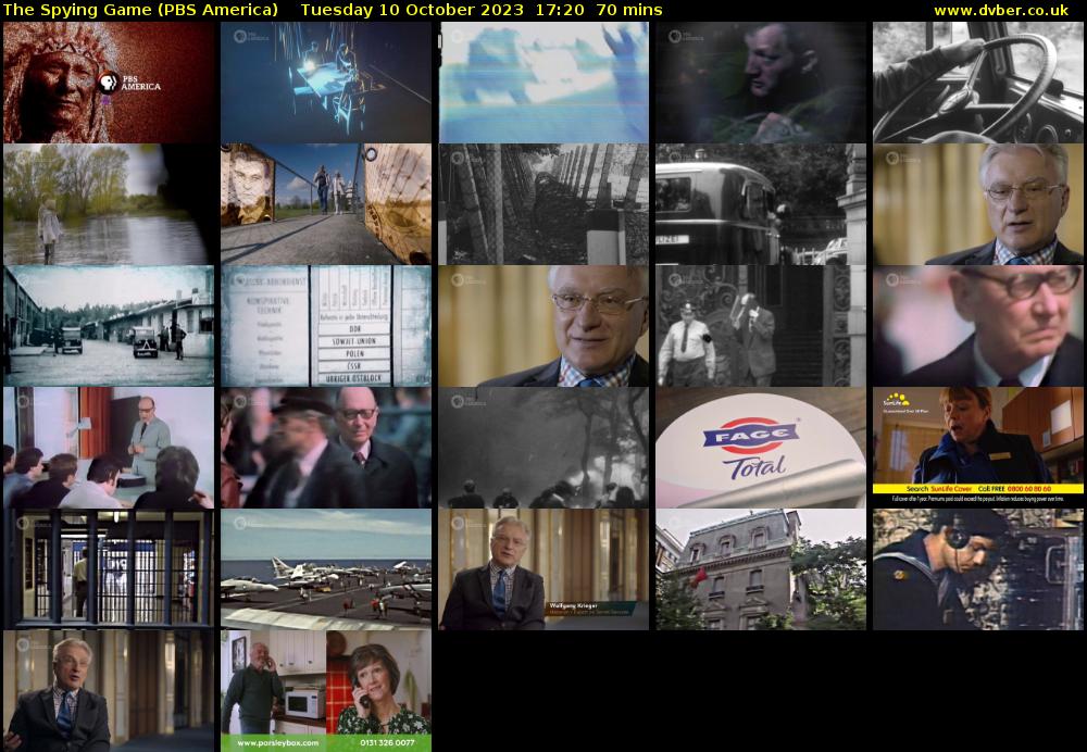 The Spying Game (PBS America) Tuesday 10 October 2023 17:20 - 18:30