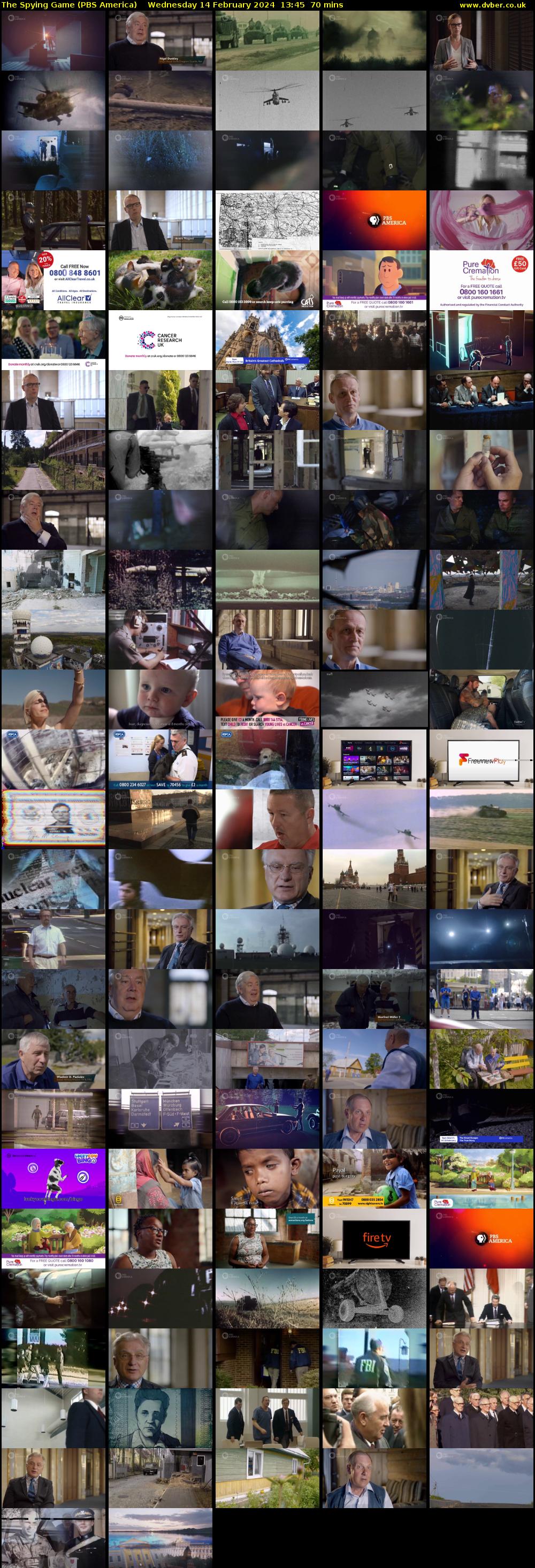 The Spying Game (PBS America) Wednesday 14 February 2024 13:45 - 14:55