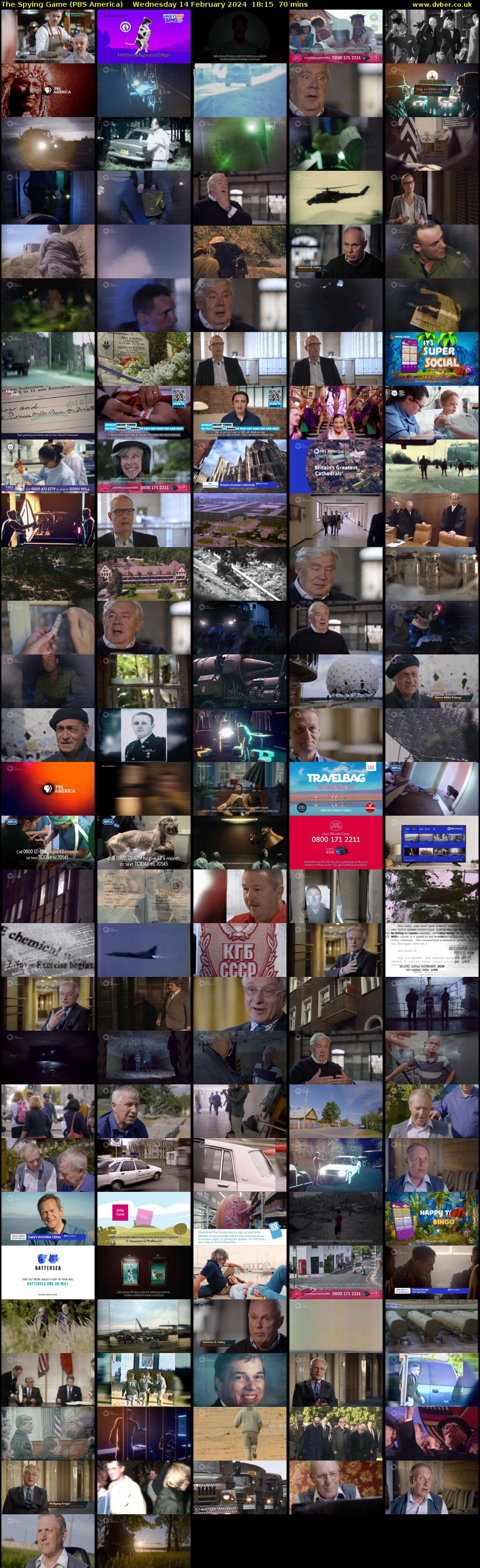The Spying Game (PBS America) Wednesday 14 February 2024 18:15 - 19:25