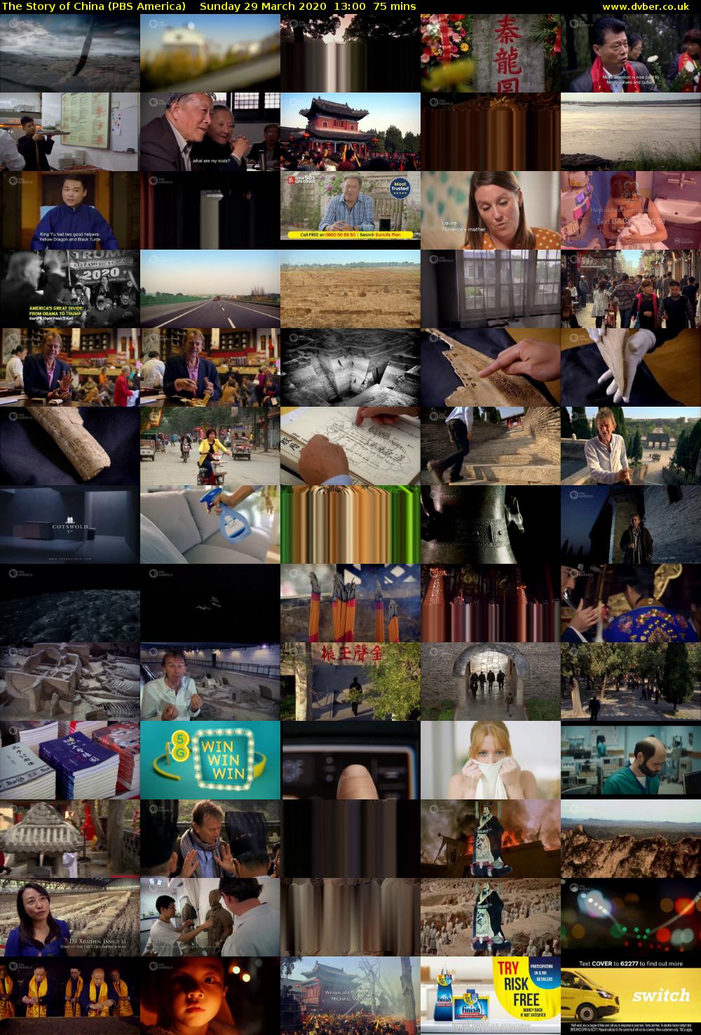 The Story of China (PBS America) Sunday 29 March 2020 13:00 - 14:15