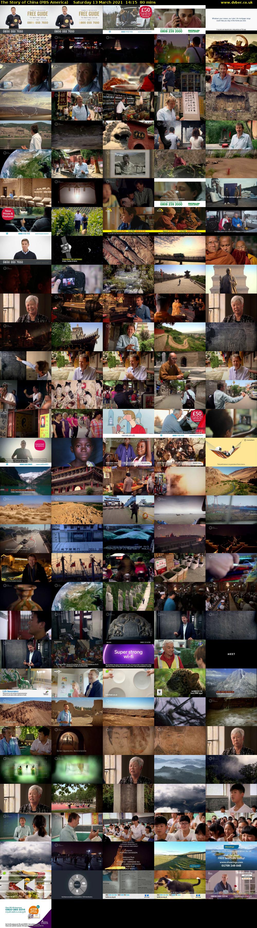 The Story of China (PBS America) Saturday 13 March 2021 14:15 - 15:35