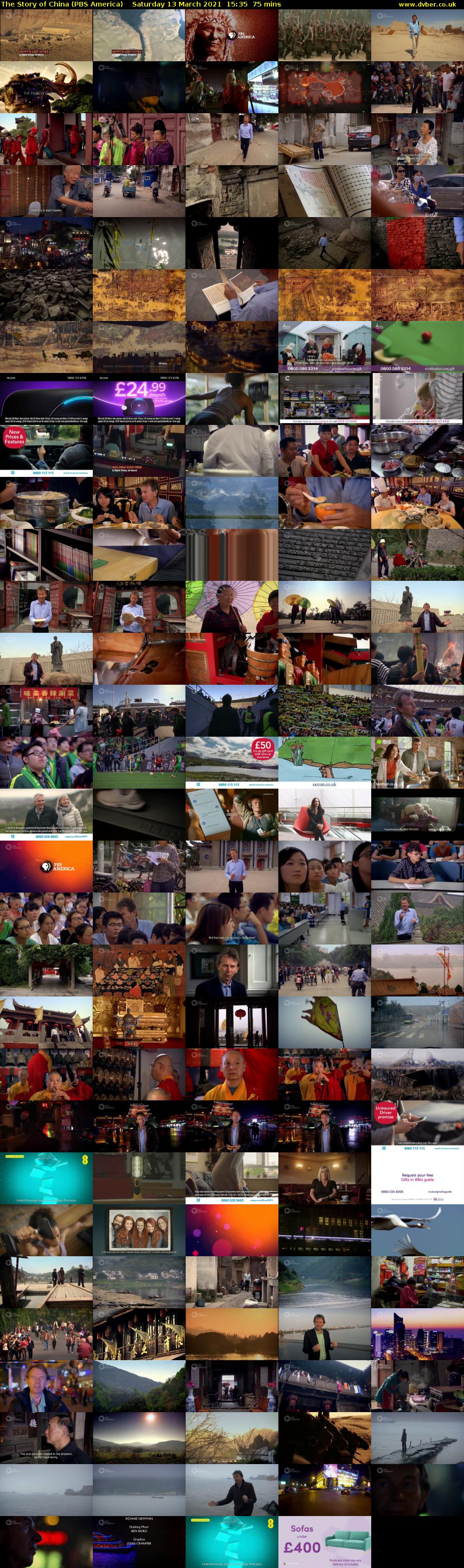 The Story of China (PBS America) Saturday 13 March 2021 15:35 - 16:50