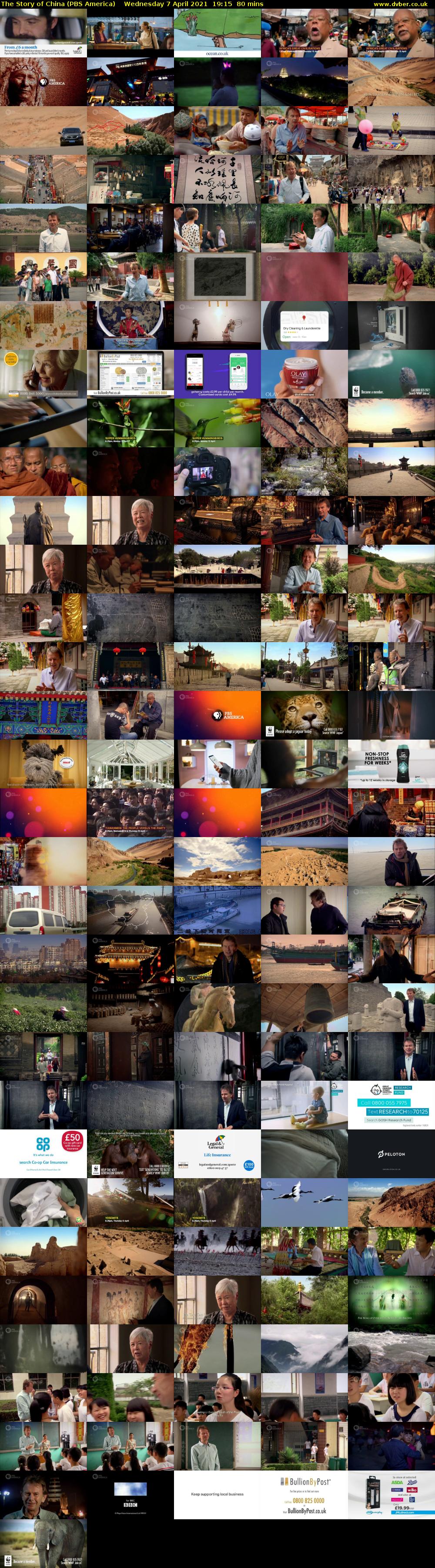 The Story of China (PBS America) Wednesday 7 April 2021 19:15 - 20:35