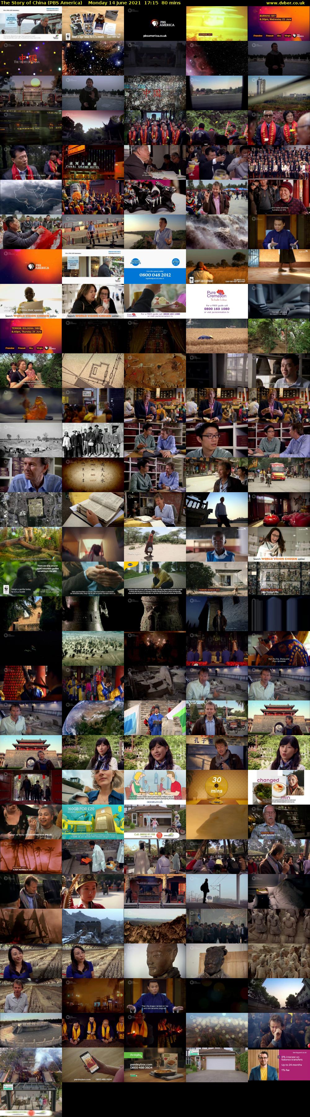 The Story of China (PBS America) Monday 14 June 2021 17:15 - 18:35