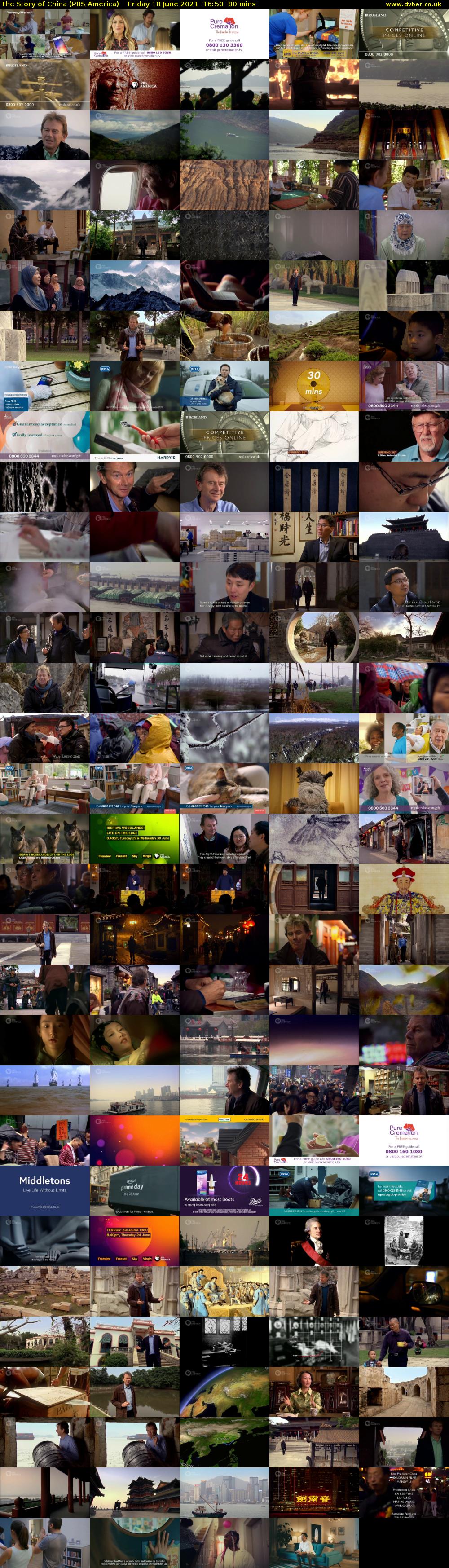 The Story of China (PBS America) Friday 18 June 2021 16:50 - 18:10